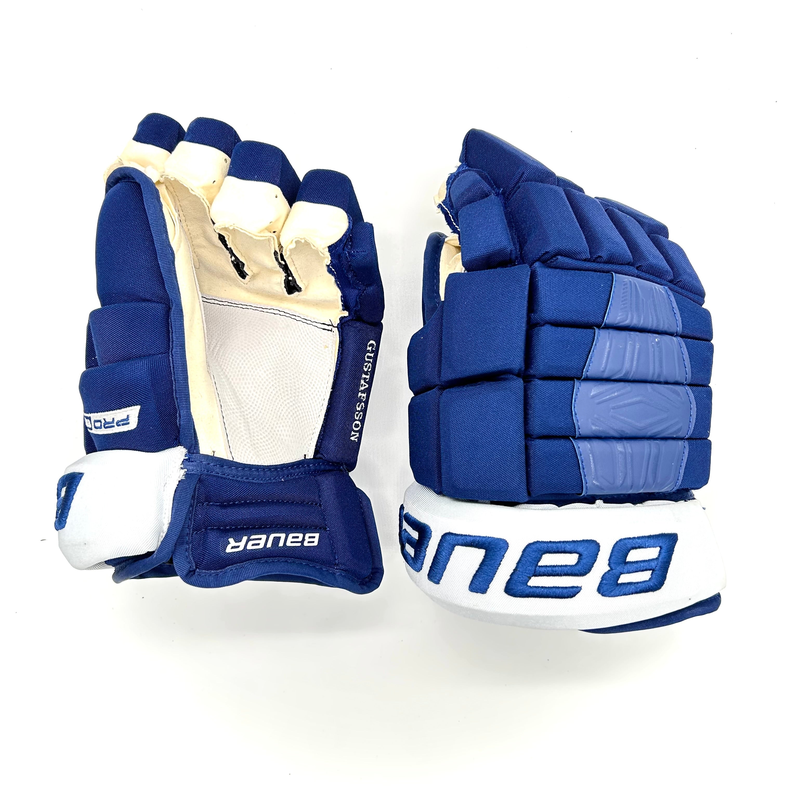 Bauer Pro Series - Gant NHL Pro Stock - Erik Gustaffson (Bleu/Blanc)